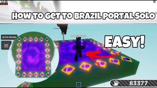 How to get to the BRAZIL portal by yourself  Slap battles [upl. by Nodlew]