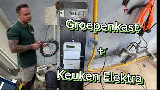 Groepenkast  Keuken elektra installatie  3 fase  Elektricien Amsterdam  verduurzamen [upl. by Ladnar]