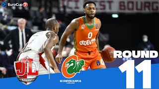 Bourg outlasts Cedevita  Round 11 Highlights  7DAYS EuroCup [upl. by Enoj]