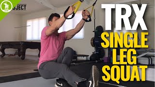 How To Do A TRX Squat— Single Leg TRX LEG WORKOUT [upl. by Heer]