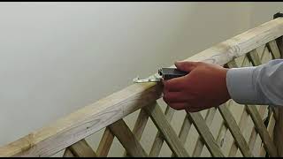 Installation Advice How to Fit a DuraPost® Capping Rail to a Wooden Panel Fence® [upl. by Mascia]