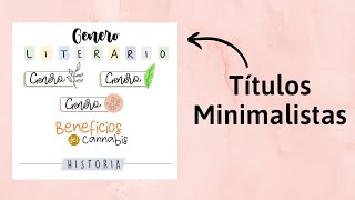 Titulos minimalistas fáciles y bonitos en Word [upl. by Winifred748]