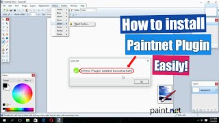 How to Install Paintnet Plugin in 2 minutes EasyStepbyStepGuide [upl. by Llesram]