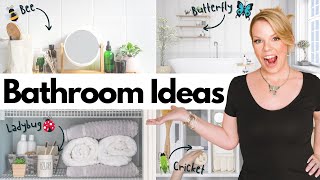 GENIUS Bathroom Organizing Ideas For EVERY Organizing Style 🐝 🦋 🐞 🦗 [upl. by Dreher]