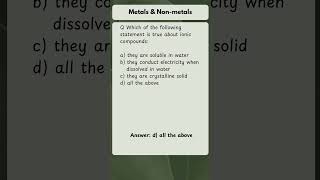 Chapter 03 metalsampnonmetals metals nonmetals chemistry [upl. by Aimee]