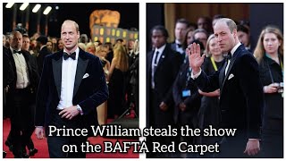 The Prince of Wales STEALS THE SHOW on the Red Carpet at the BAFTAs [upl. by Haikan645]