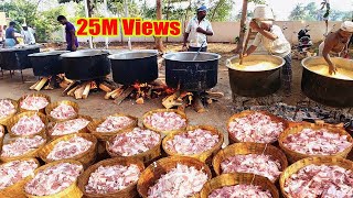 COOKING 500KG MUTTON BIRYANI  For 3000 Peoples Marriage Function [upl. by Gelya]