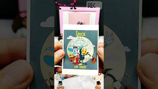 Cuphead halloween trickortreat Cut amp Paste Sticker ASMR happyhalloween [upl. by Adnaluoy]