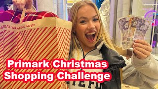 PRIMARK CHRISTMAS CHALLENGE HAUL  VLOGMAS [upl. by Esialb]