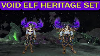 Void Elf Heritage of the Rendorei Set  World of Warcraft [upl. by Eerahs821]