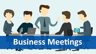 Common Expressions 6 Business Meetings  English Listening amp Speaking Practice [upl. by Marlo45]