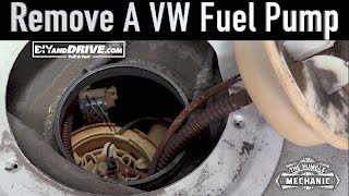 How To Remove A VW Fuel Pump  Salvage Yard Tips [upl. by Amahs]