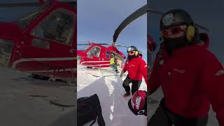 Exiting the helicopter Whistler Heliski [upl. by Iur]