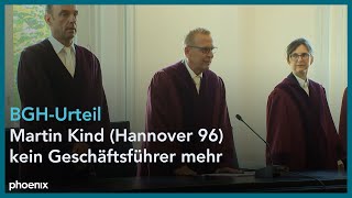 BGHUrteil Martin Kind ehm Hannover 96 kein Geschäftsführer mehr [upl. by Barr]