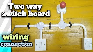 Two way wiring connection explainedwatch full video [upl. by Yrad]