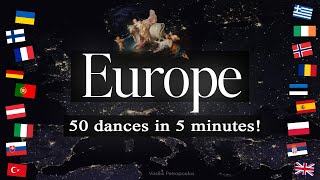 EUROPE • 50 dances in 5 minutes Vasilis Dance [upl. by Aretina827]