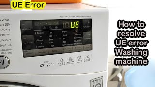 How to resolve UE error Washing machine [upl. by Eneryc]