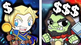 HEARTHSTONE CLASSES RANKED CHEAP to EXPENSIVE [upl. by Laurin]