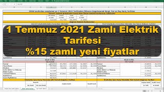 1 temmuz 2021 elektrik zammı yeni fiyatlar güneş enerjisi yatırımı zamanı [upl. by Latonia]