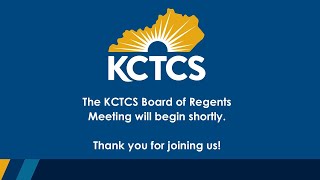 KCTCS Board of Regents Special Meeting [upl. by Kletter]