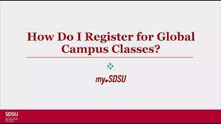 How Do I Register for Global Campus Classes [upl. by Christian]