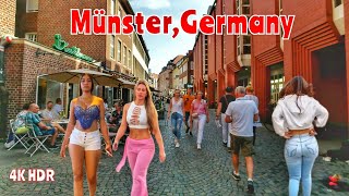 Münster City GermanyTour in Münster NRW Deutschland 4k HDR 60fps [upl. by Kerrin920]