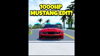 1000HP MUSTANG EDIT Southwest Florida Roblox short [upl. by Milas402]