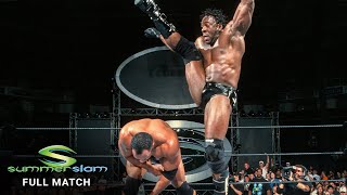 FULL MATCH Booker T vs The Rock – WCW Title Match SummerSlam 2001 [upl. by Bartie]