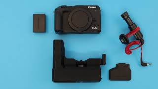 Battery Grip with Extra Cold Shoe for Canon EOS M6 Mark II [upl. by Candy]