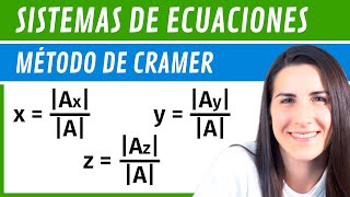 Sistema de 3x3 resuelto por Regla de Cramer [upl. by Muna485]