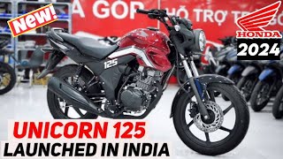 2024 Honda Unicorn 125 Bike Launched In India 💥 Unicorn 125 PriceSpecsFeatures Mileage Design [upl. by Alemahs]