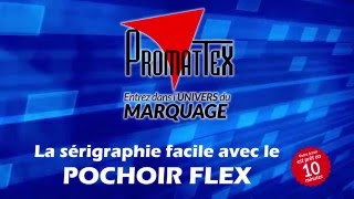 Le pochoir Flex en sérigraphie [upl. by Nylra]