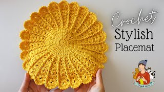 How To Crochet An Easy Placemat  Doily [upl. by Treat]