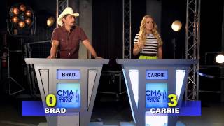 quotCMA Awards Triviaquot with Brad Paisley amp Carrie Underwood [upl. by Enovaj54]