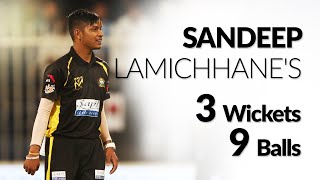 Spin sensation Sandeep Lamichhanes 3 Wicket haul [upl. by Eiduam]