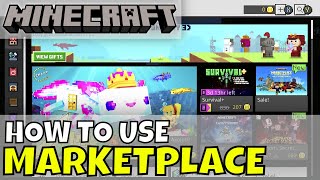 Minecraft How to Use Marketplace [upl. by Eelyac]