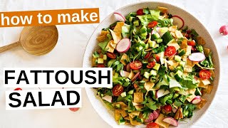 How to make Fattoush Salad [upl. by Dulcle]