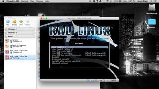 Kali Linux 110 64bit VirtualBox install in Mac OSX 1010 [upl. by Ahsemik]