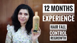 Indulekha bhringraj shampoo for hair fall control  1 year honest experience  Hair growth dandruff [upl. by Tenahs]