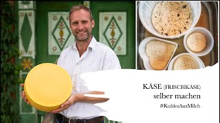 KÄSE SELBER MACHEN  FRISCHKÄSE  KuhlesAusMilch  Rezept 10 [upl. by Anot]