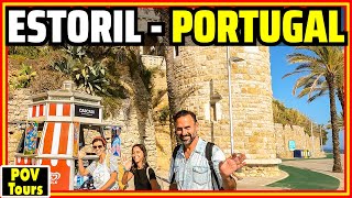 Estoril Portugal 😎Walking Tour of This Glamorous Town Near Lisbon and Cascais 4K [upl. by Kara]