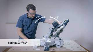 KS60 Sliding Compound mitre saw  Screwfix [upl. by Towers]