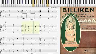 Billiken by Melville Gideon 1909 Ragtime piano [upl. by Rovaert]