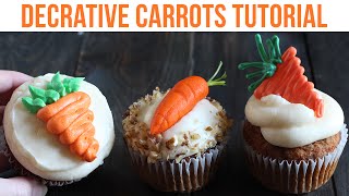 How to Make ADORABLE Carrots  Cake Decorating [upl. by Trebron]