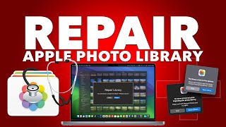 Apple Photos on your Mac not working Try REPAIRING your library [upl. by Francois]