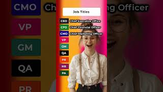 Job Titleslearnenglish learnenglish english howtolearnenglishforbegginers [upl. by Aland]