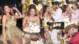 Ashi Singh Grand 25th Birthday Party  Nisha Rawal Randeep Rai Siddharth Nigam Chinki Minki [upl. by Adnof901]