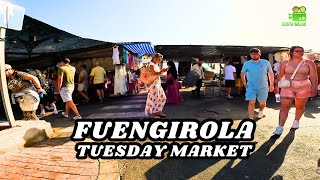 Fuengirola Tuesday Market 11 June 2024 Malaga Costa del sol Spain [upl. by Htidra]