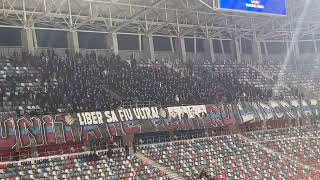 Peluza SUD Steaua ☠️ Cel mai tare Sudu e cu tine ☠️ Steaua  Corvinul 3  0 AS47 ultras [upl. by Assirroc]