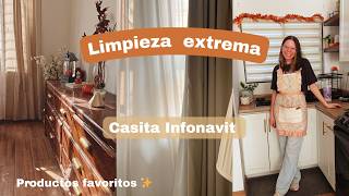 Limpieza extrema casita de Infonavit 🏡✨  vida cotidiana 💖Ama de casa [upl. by Gone]